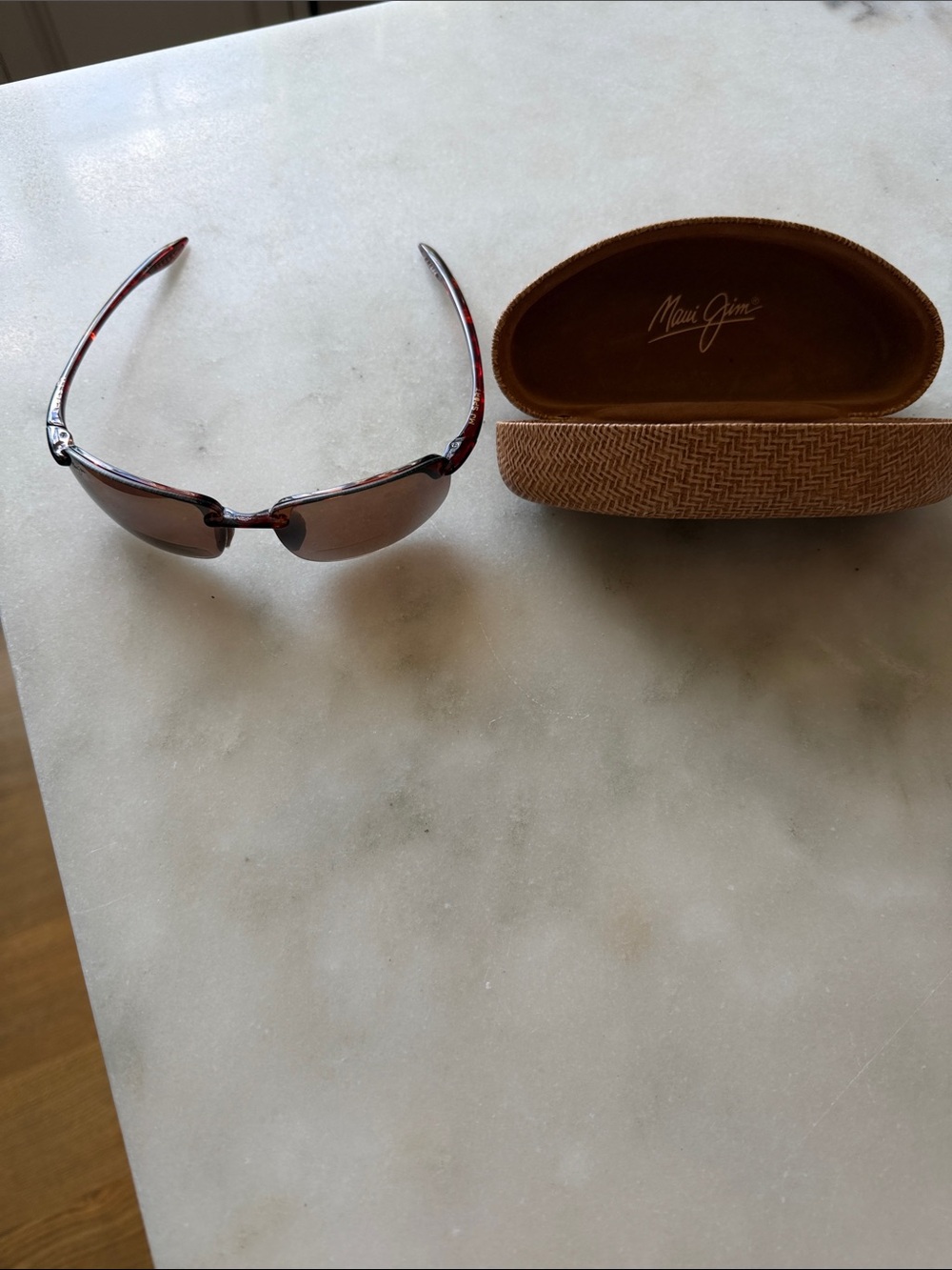 Maui Jim Semi-Rimless Sunglasses with Tortoiseshell and Brown bifocal lenses